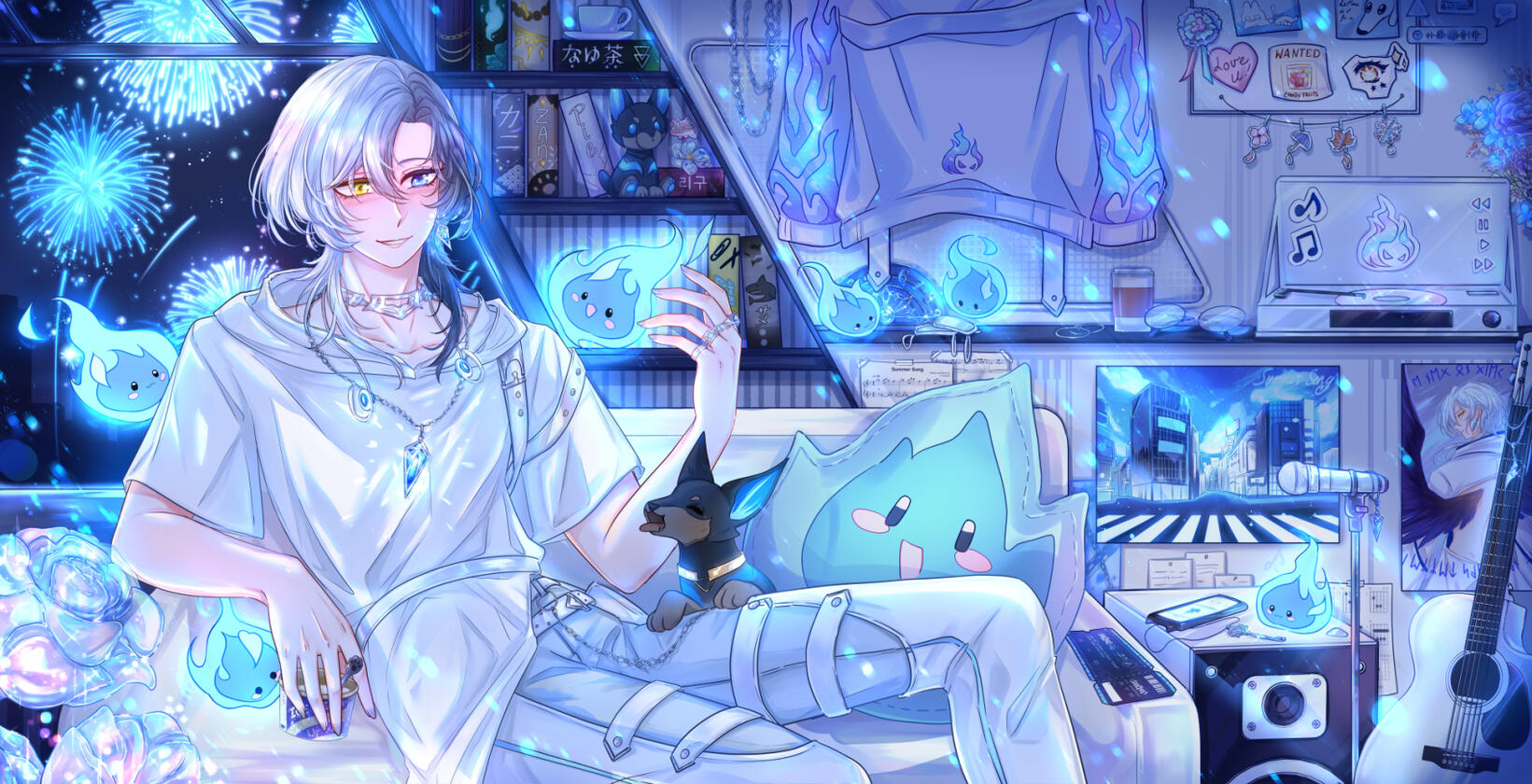 ✧ Most detailed type of backgrounds with lot of elements and references : +100$ (please don't ask me this one I might die)